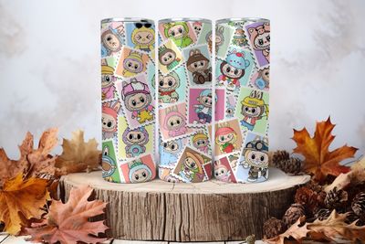 20oz Sublimation Tumbler Wrap Print - Labubu #35
