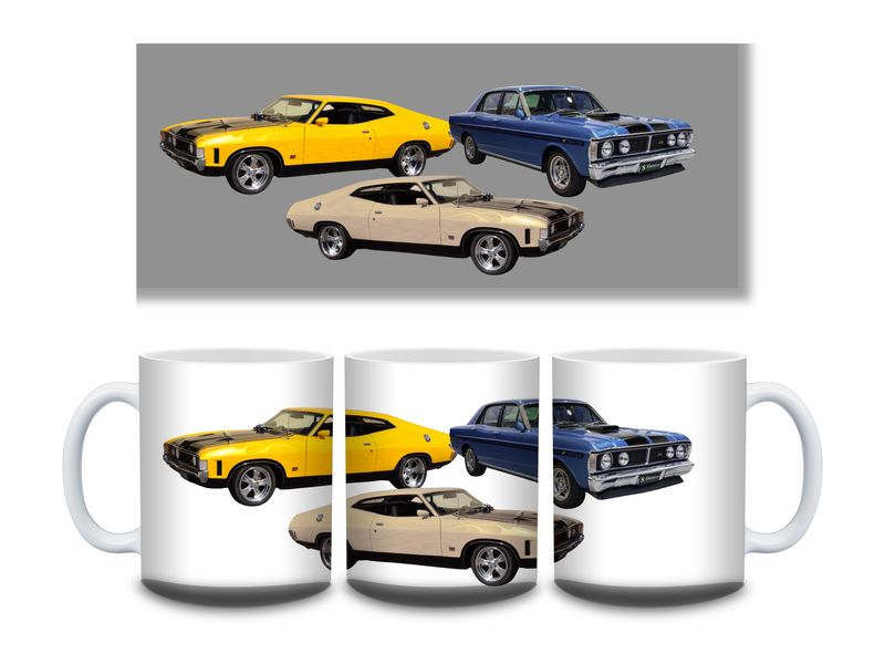 Ford Cars 11oz Mug Sublimation Wrap Print