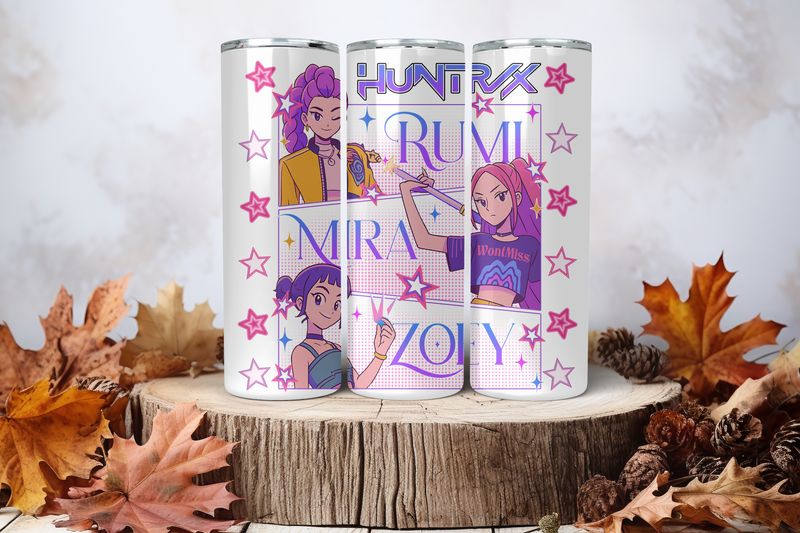 20oz Skinny Sublimation Tumbler Wrap Print - Kpop #6