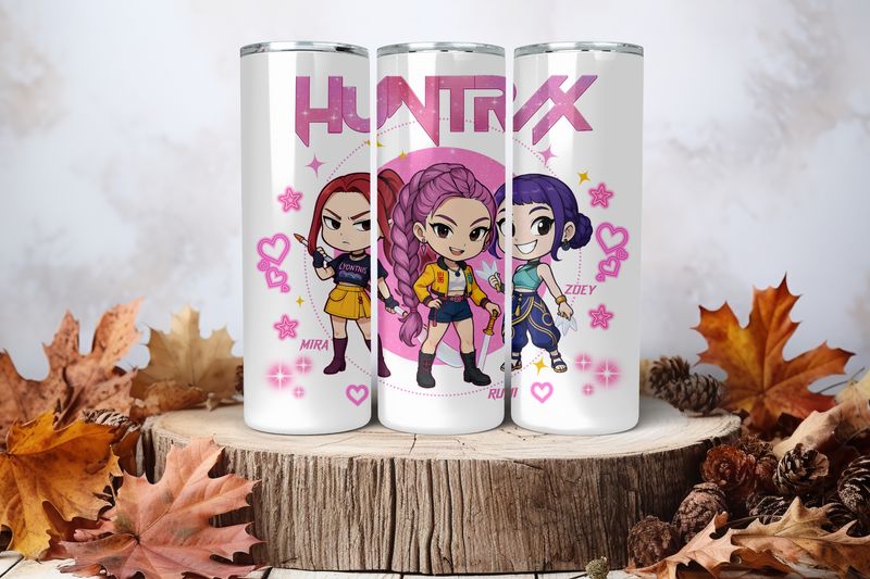 20oz Skinny Sublimation Tumbler Wrap Print - Kpop #5