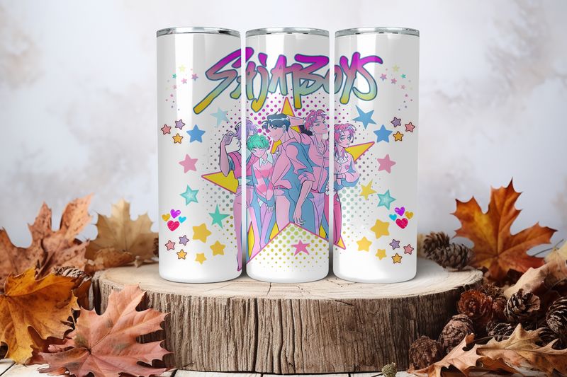 20oz Skinny Sublimation Tumbler Wrap Print - Kpop #8