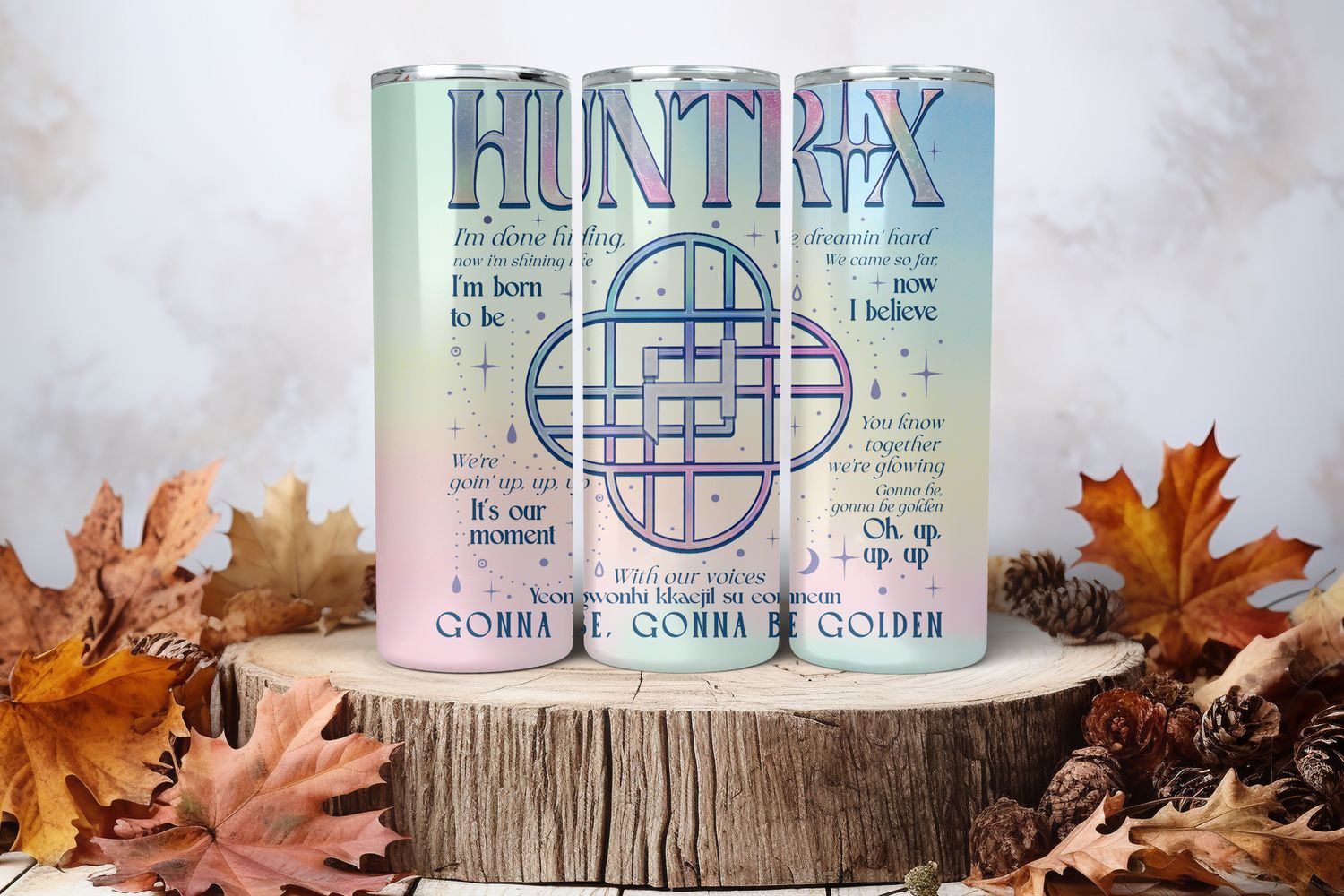 20oz Skinny Sublimation Tumbler Wrap Print - Kpop #13