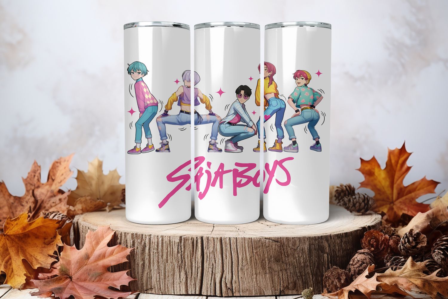 20oz Skinny Sublimation Tumbler Wrap Print - Kpop #16