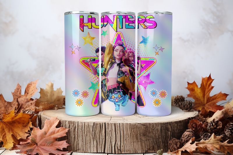 20oz Skinny Sublimation Tumbler Wrap Print - Kpop #11