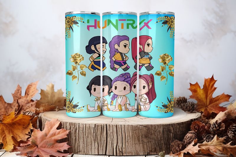 20oz Skinny Sublimation Tumbler Wrap Print - Kpop #17
