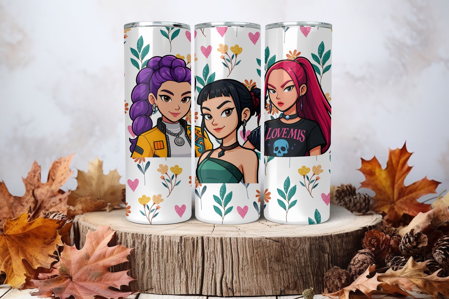 20oz Skinny Sublimation Tumbler Wrap Print - Kpop #18