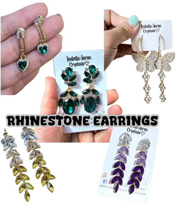 Rhinestone earrings