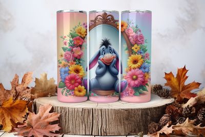 20oz Sublimation Tumbler Wrap Print - Eeyore Mirror 2nd