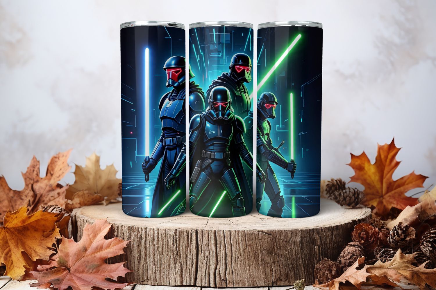 20oz Skinny Sublimation Tumbler Wrap Print - Star Wars Dark Vader