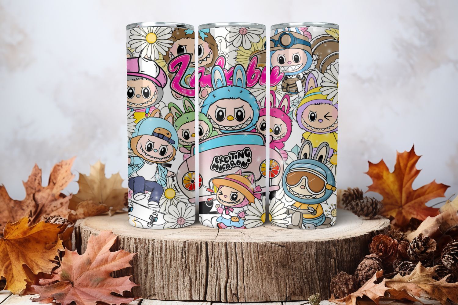 20oz Sublimation Tumbler Wrap Print - Labubu #55