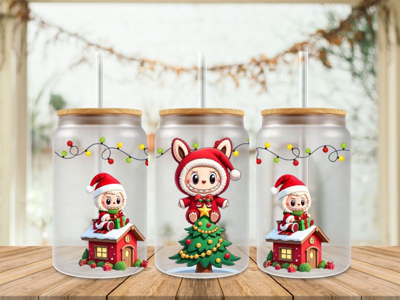 Double Sided Labubu Christmas #4