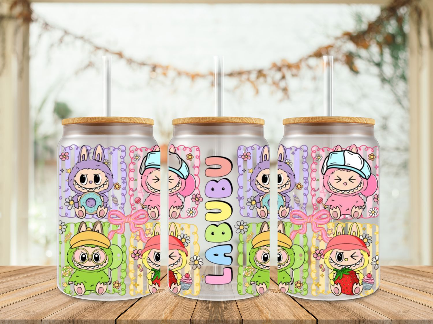 Double Sided Labubu Squares