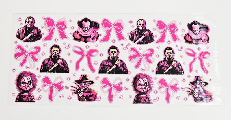 Double Sided Scary &amp; Pink Bows