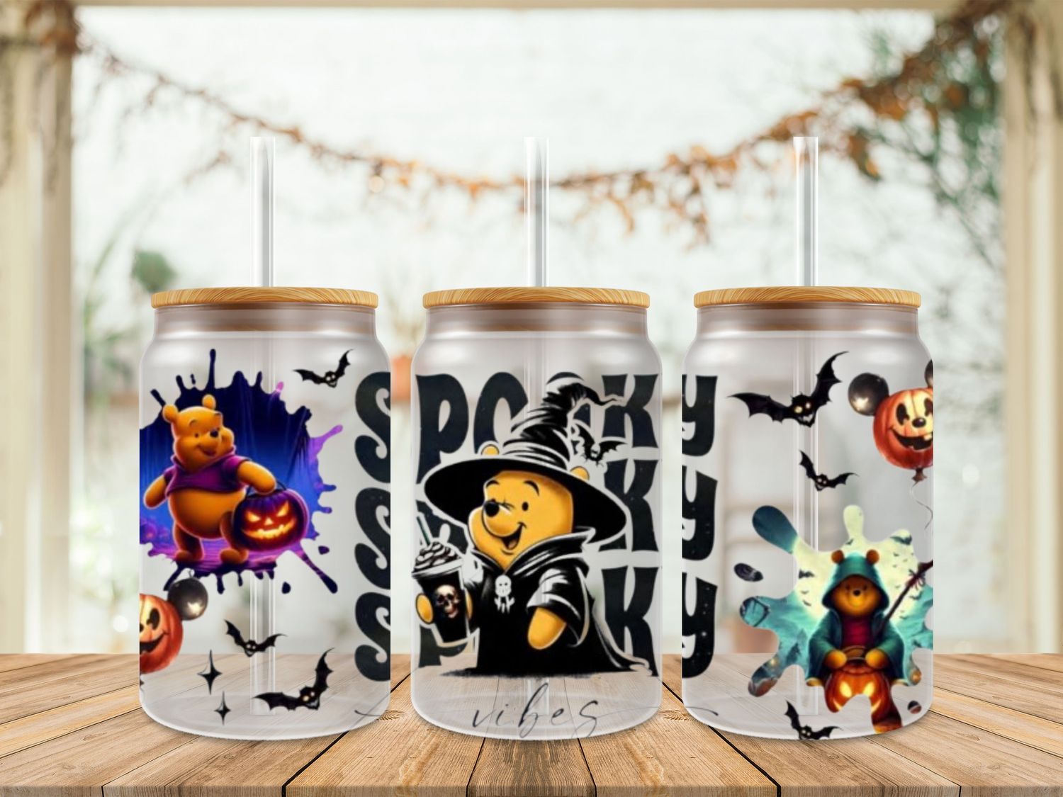 Spooky Pooh Uv Dtf Wrap