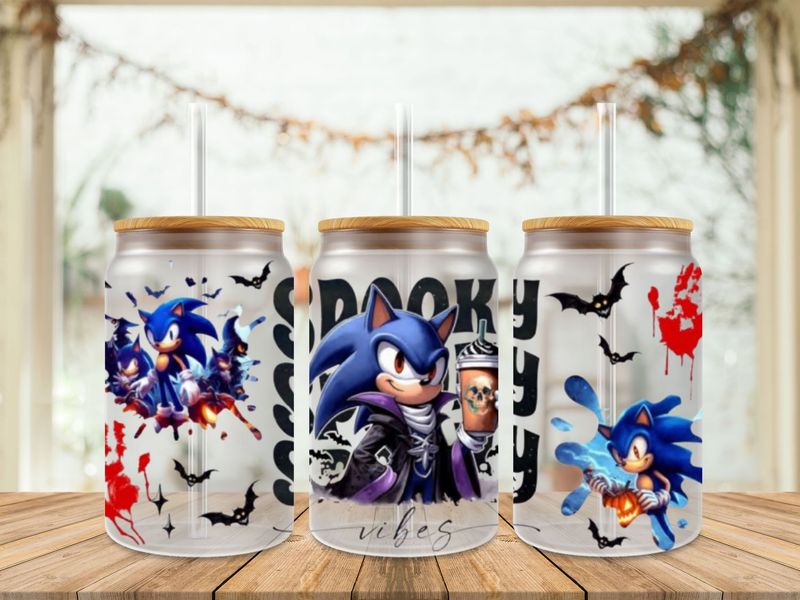 Spooky Sonic Uv Dtf Wrap