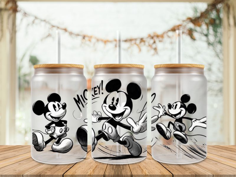 Double Sided Mickey Black &amp; White