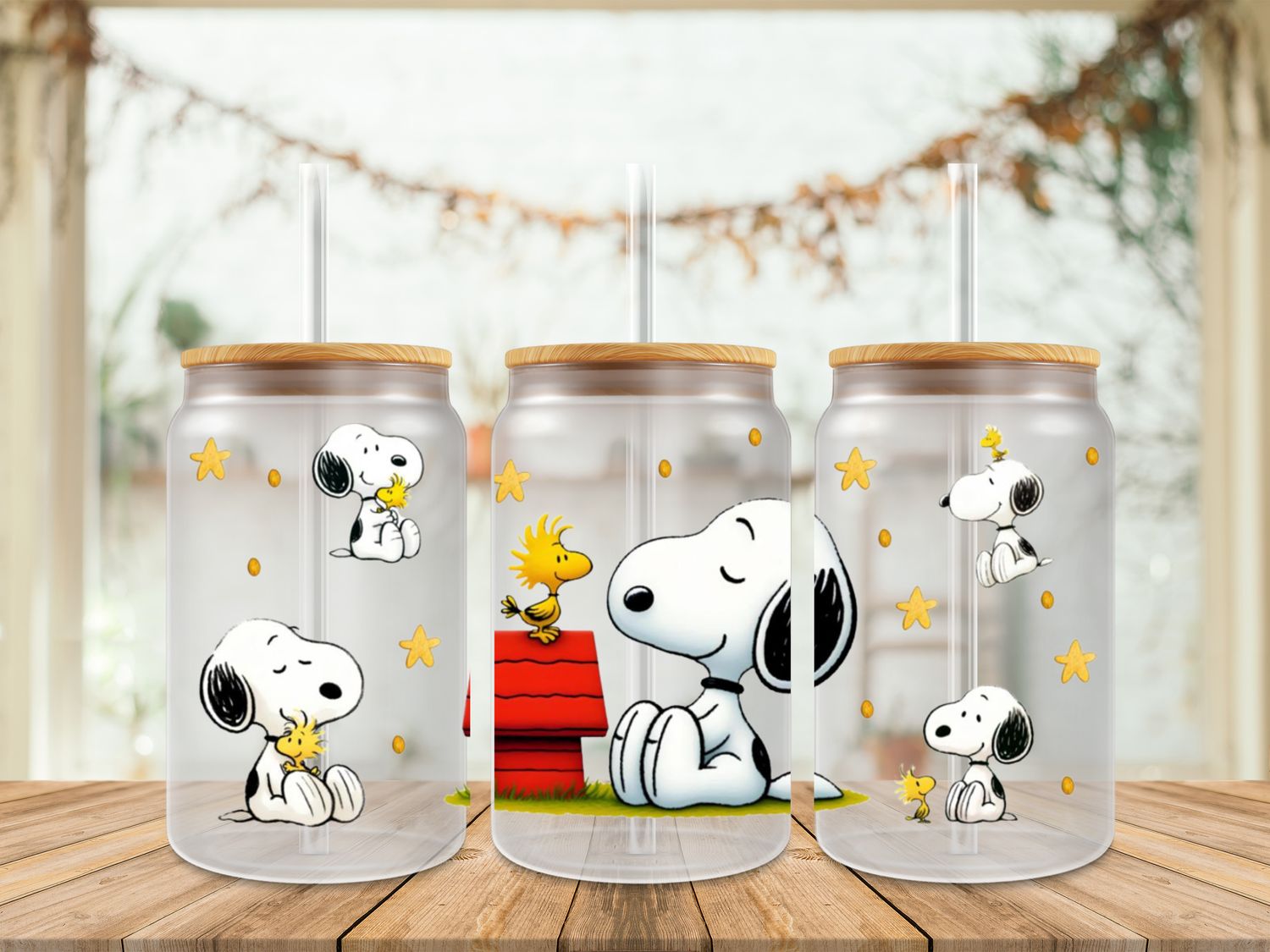 Double Sided Snoopy &amp; Woodstock Uv Dtf Wrap