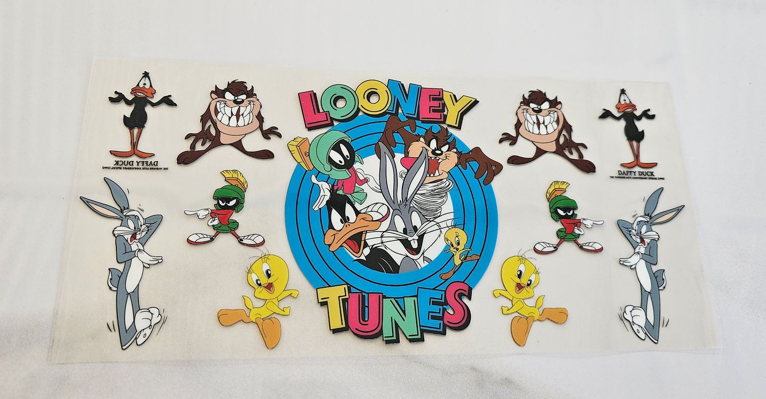 Double Sided Uv Dtf Wrap - Looney Tunes All