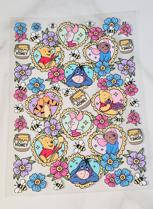 A5 Uv Dtf Wraps - Pooh &amp; Eeyore