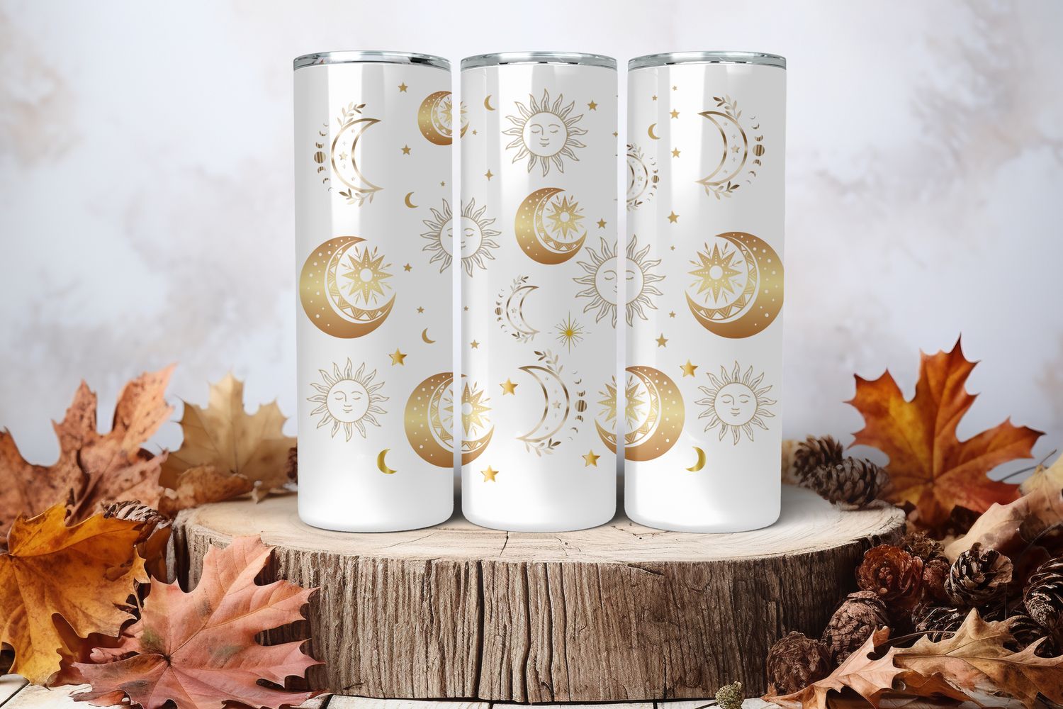 20oz Uv Dtf Wrap - Sun &amp; Moon