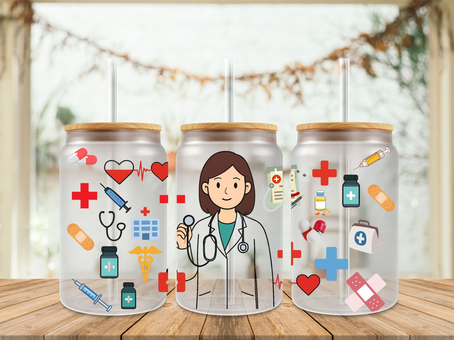 Double Sided Uv Dtf Wrap - Girl Doctor