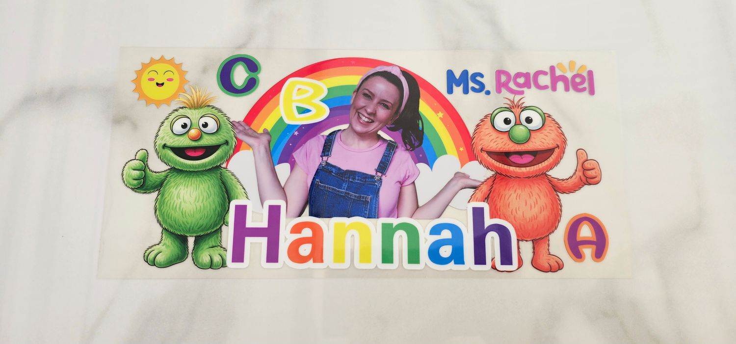 Double Sided Uv Dtf Wrap - Ms. Rachel