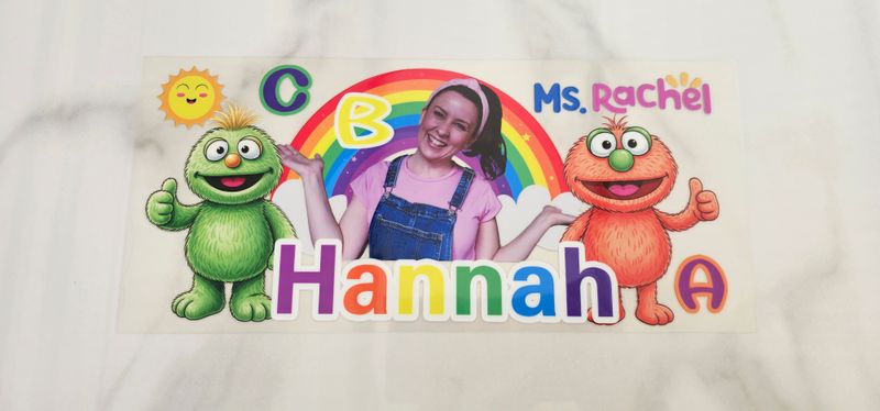 Double Sided Uv Dtf Wrap - Ms. Rachel