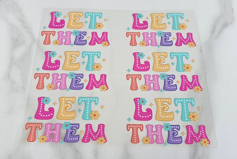 Affirmation Cutouts - Let them Colourful