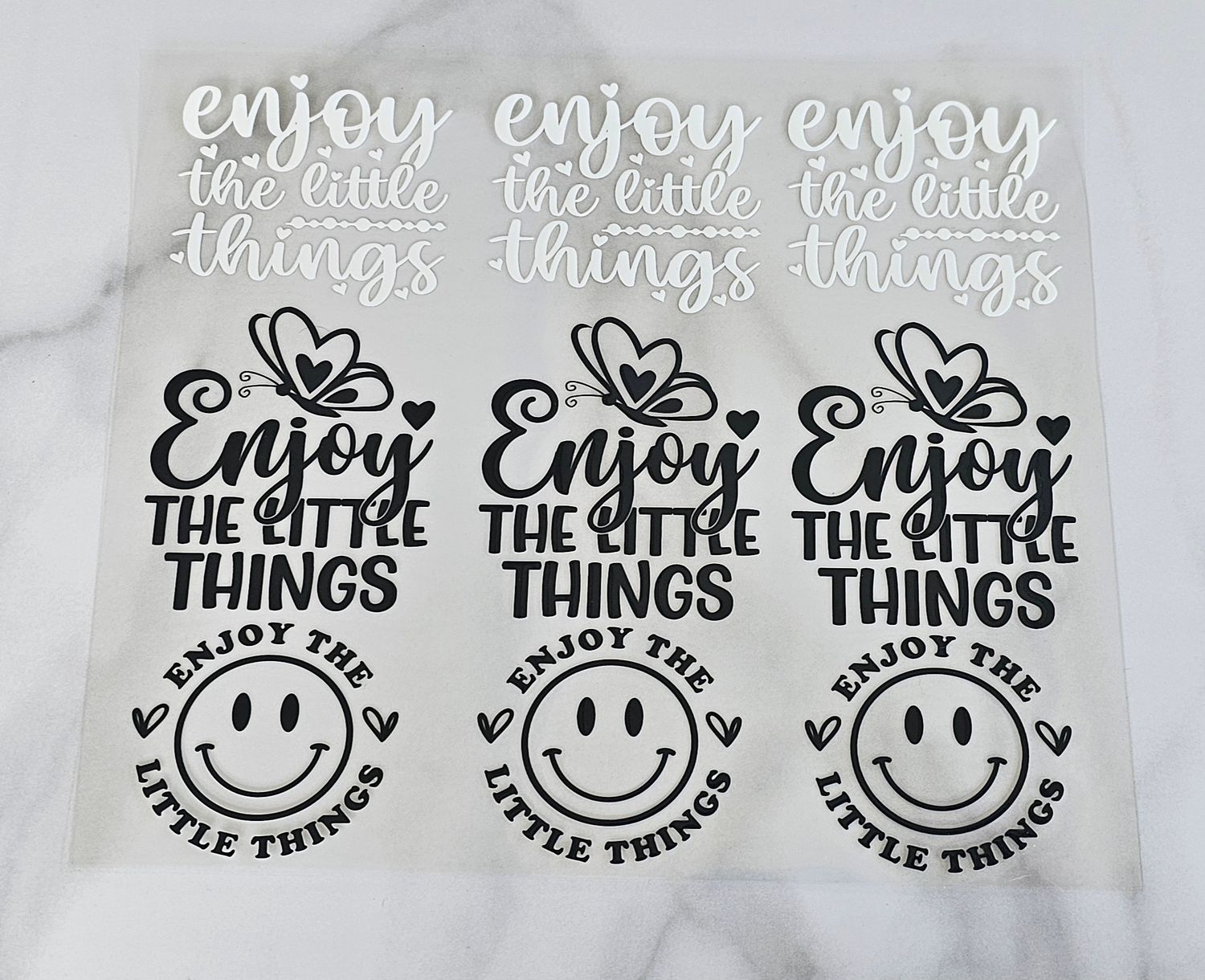 Affirmation Cutouts - Enjoy The Little Things