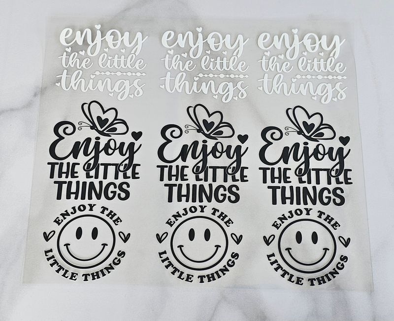 Affirmation Cutouts - Enjoy The Little Things