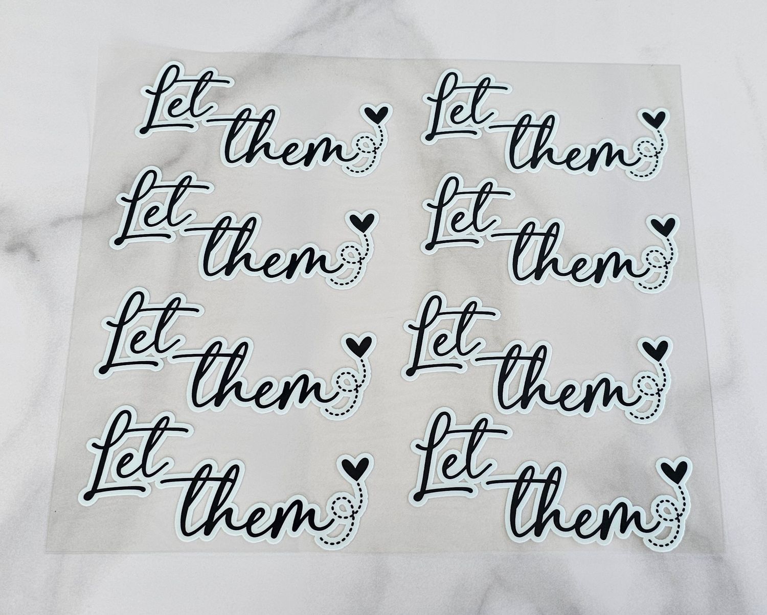 Affirmation Cutouts - Let Them With Heart