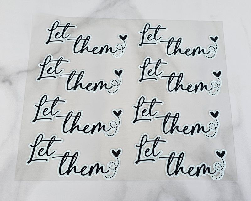 Affirmation Cutouts - Let Them With Heart