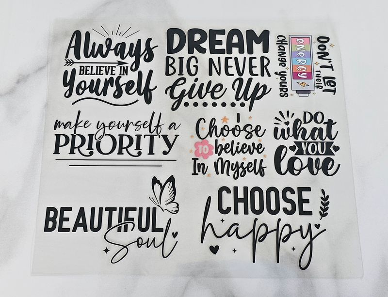 Affirmation Cutouts - Always Believe In Yourself