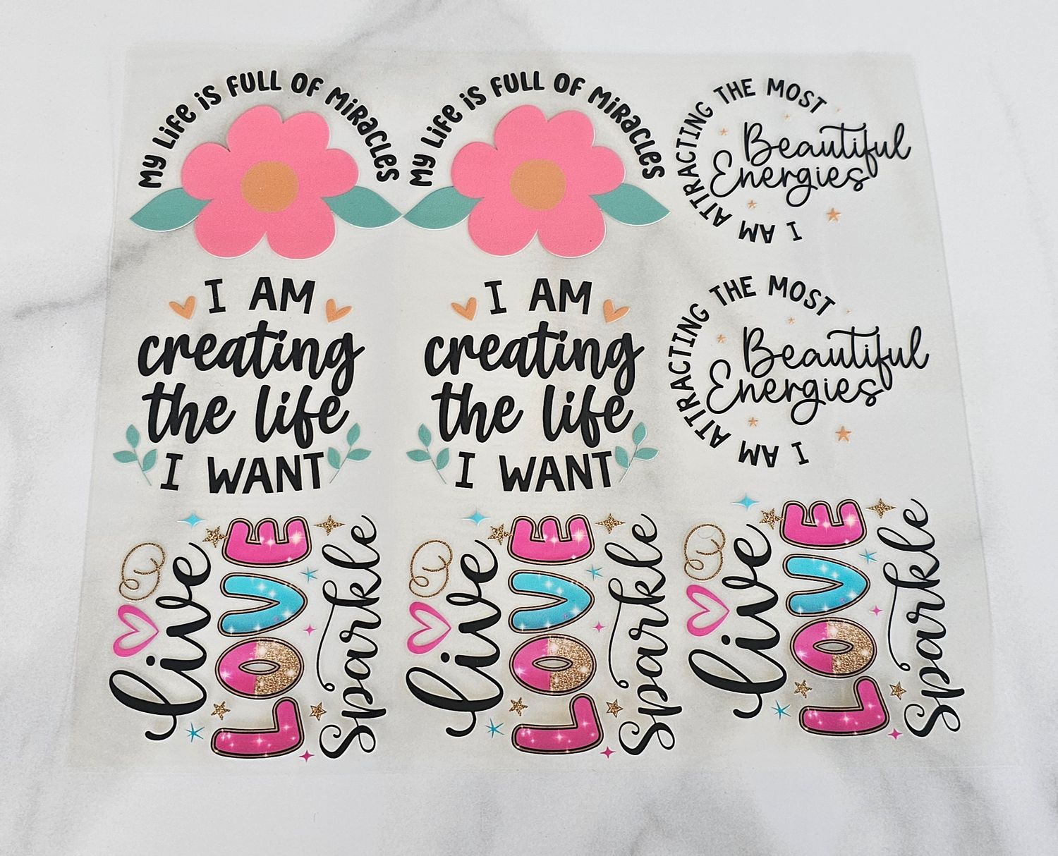 Affirmation Cutouts - My Life Is Full Of Miracles
