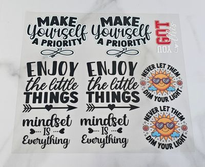 Affirmation Cutouts - Make Yourself A Priority