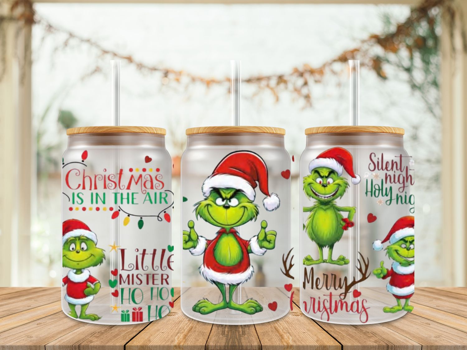 16oz Uv Dtf Wrap - Grinch Christmas Is In The Air