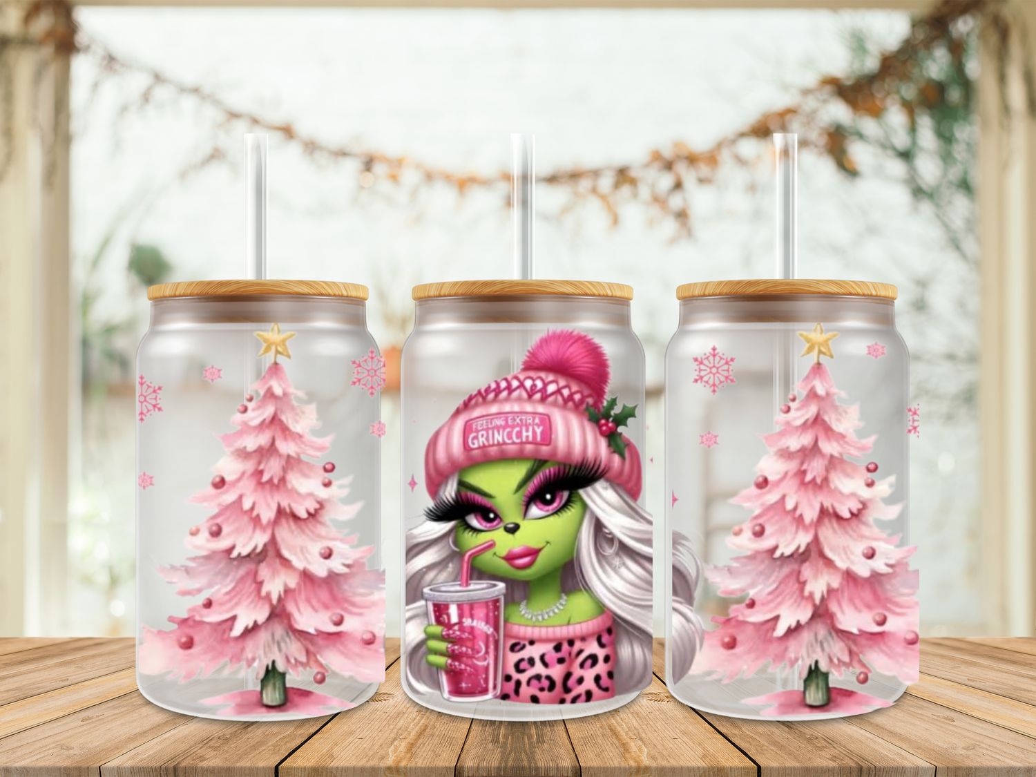 16oz Uv Dtf Wrap - Feeling Extra Grinchy