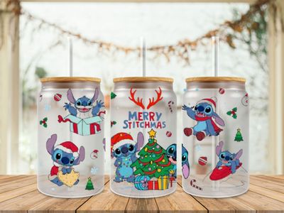 16oz Uv Dtf Wrap - Merry Stitchmas