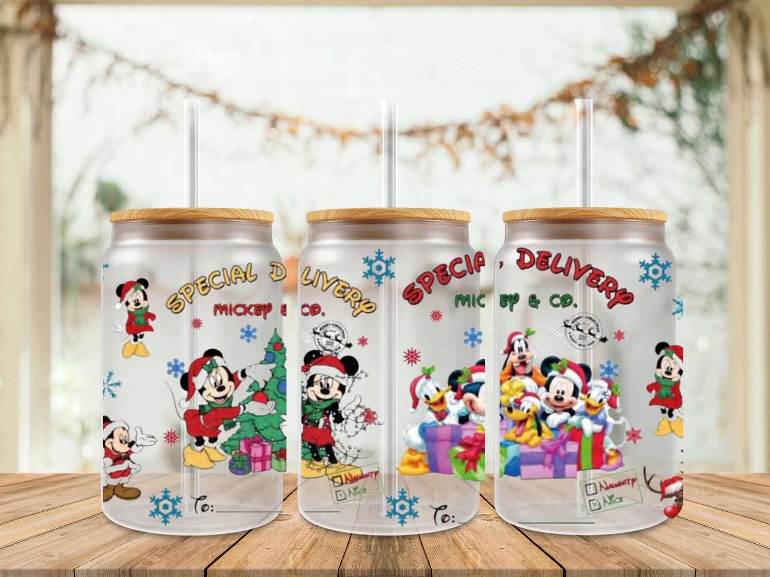 16oz Uv Dtf Wrap - Mickey Special Delivery