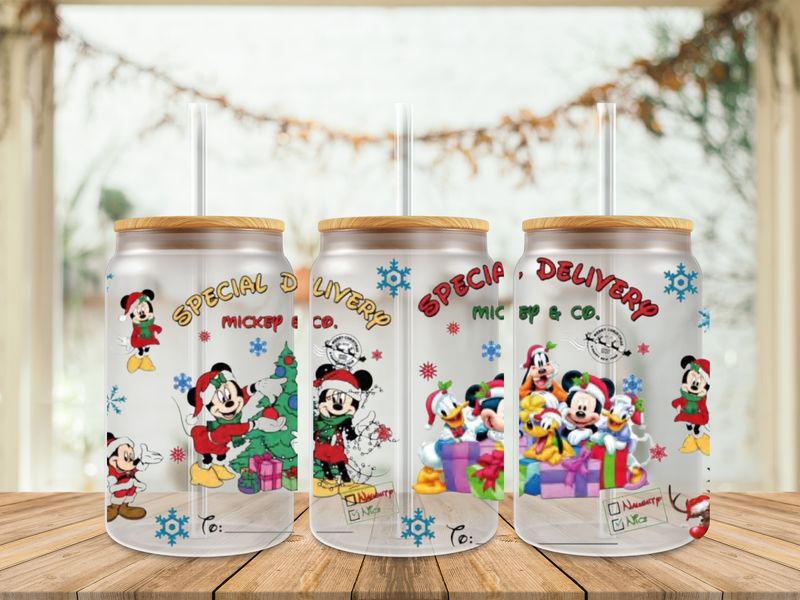 16oz Uv Dtf Wrap - Mickey Special Delivery