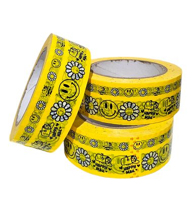 Cute Yellow Bopp Packaging Tape for Small Business