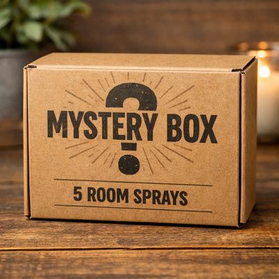 Mystery Box: 5 Premium Room Sprays – A Surprise Scent Adventure!