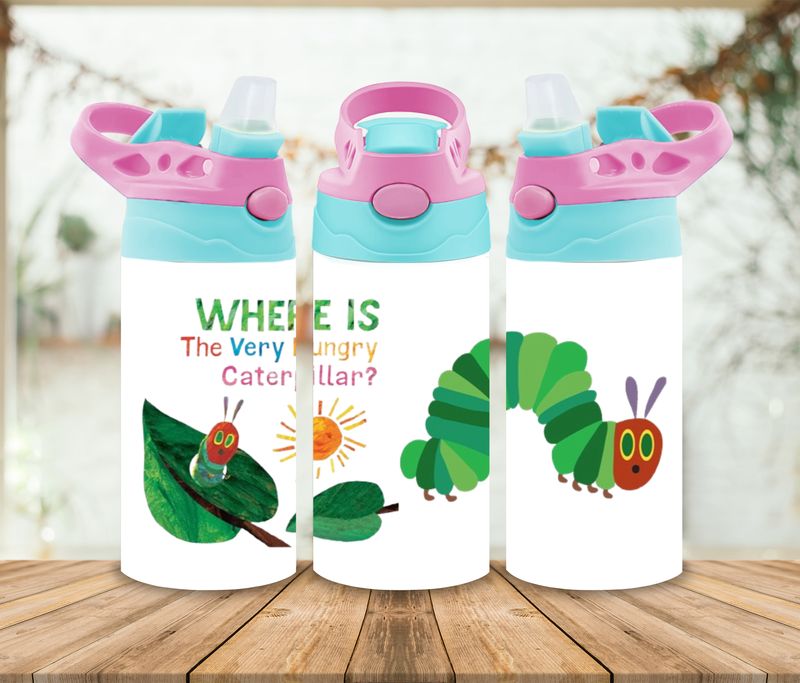 12oz Sublimation Tumbler Wrap Print - Hungy Caterpillar