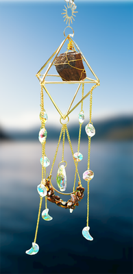 Tiger Eye Willpower Crystal Suncatcher