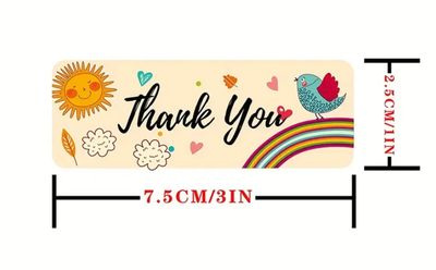 25PCS Thank You Stickers