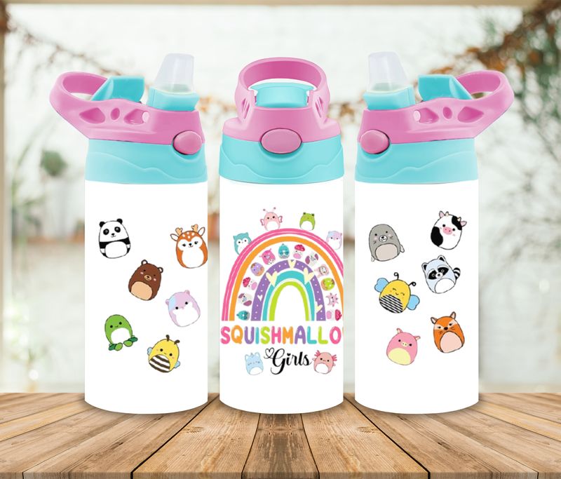 12oz Sublimation Tumbler Wrap Print -Squishmallow 1