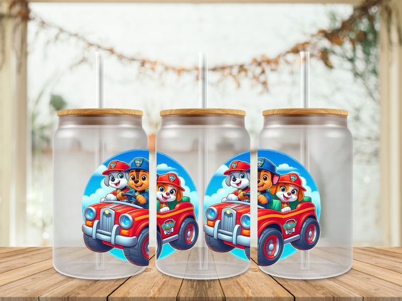 16oz Sublimation Tumbler Wrap Print - Paw Patrol 2nd