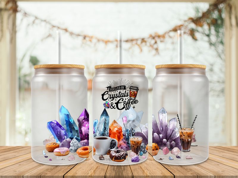 Double Sided Fueled By Crystals &amp; Coffee