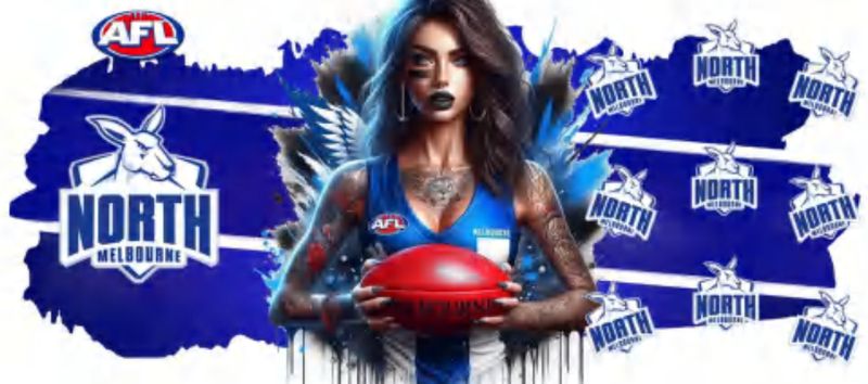 AFL Tattooed Girl North Melbourne
