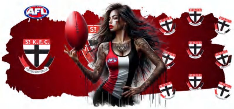 AFL Tattooed Girl St Kilda